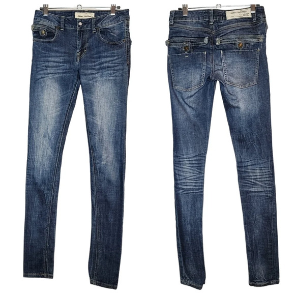 Jimmy Taverniti jeans. Women's size 26. 32" inseam. Medium wash - Picture 1 of 16